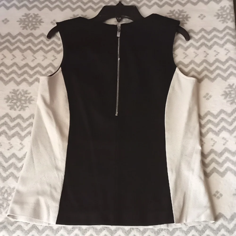 Etcetera Genuine Leather Polyester Top - Picture 9 of 12
